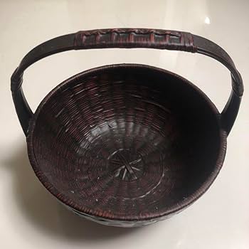 らんたい漆器 久留米 九籃 籃胎漆器 ヒゴ小判ラック Amazon.co.jp: 久留米籃胎漆器 九籃 花器 手付荒スカシ 花籠